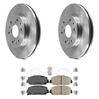 AmeriBRAKES® - AmeriPRO™ Plain Front Brake Kit with Ceramic Pads