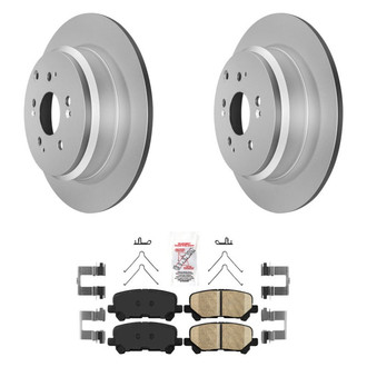 AmeriBRAKES® - AmeriPRO™ Plain Rear Brake Kit with Ceramic Pads