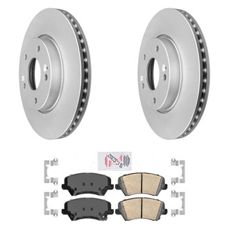 AmeriBRAKES® - AmeriPRO™ Plain Front Brake Kit with Ceramic Pads