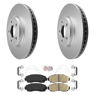 AmeriBRAKES® - AmeriPRO™ Plain Front Brake Kit with Ceramic Pads