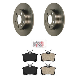 AmeriBRAKES® - AmeriPRO™ Plain Rear Brake Kit with Semi-Metallic Pads