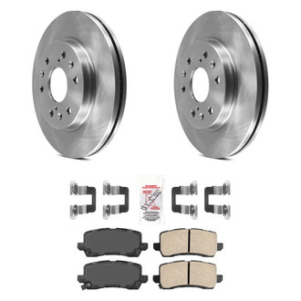 AmeriBRAKES® - AmeriPRO™ Plain Rear Brake Kit with Ceramic Pads