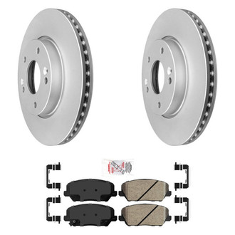 AmeriBRAKES® - AmeriPRO™ Plain Front Brake Kit with Ceramic Pads