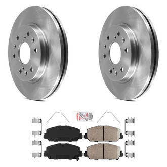 AmeriBRAKES® - AmeriPRO™ Plain Front Brake Kit with Ceramic Pads