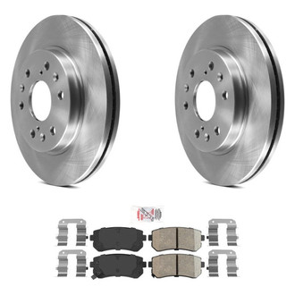 AmeriBRAKES® - AmeriPRO™ Plain Rear Brake Kit with Ceramic Pads