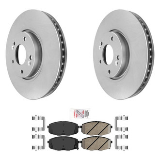 AmeriBRAKES® - AmeriPRO™ Plain Front Brake Kit with Ceramic Pads