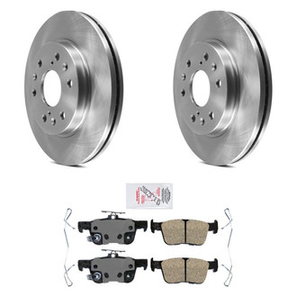 AmeriBRAKES® - AmeriPRO™ Plain Rear Brake Kit with Ceramic Pads