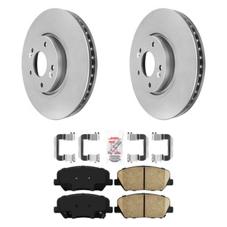 AmeriBRAKES® - AmeriPRO™ Plain Front Brake Kit with Ceramic Pads