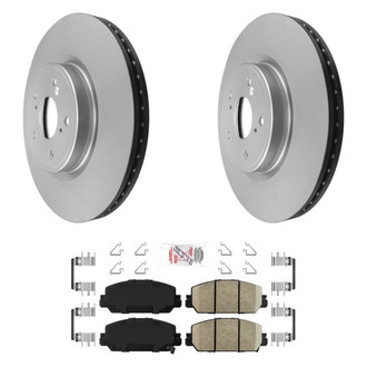 AmeriBRAKES® - AmeriPRO™ Plain Front Brake Kit with Ceramic Pads