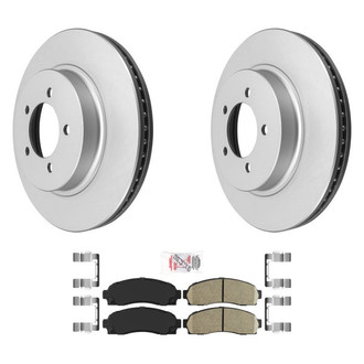 AmeriBRAKES® - AmeriPRO™ Plain Front Brake Kit with Ceramic Pads