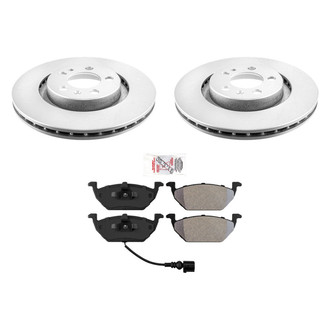 AmeriBRAKES® - AmeriPRO™ Plain Front Brake Kit with Semi-Metallic Pads