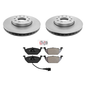 AmeriBRAKES® - AmeriPRO™ Plain Front Brake Kit with Semi-Metallic Pads
