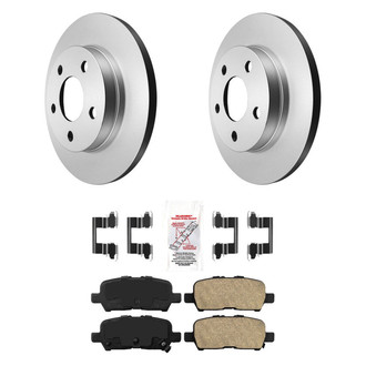 AmeriBRAKES® - AmeriPRO™ Plain Rear Brake Kit with Ceramic Pads
