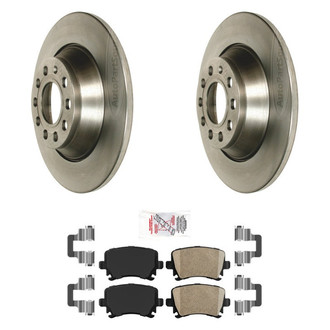 AmeriBRAKES® - AmeriPRO™ Plain Rear Brake Kit with Ceramic Pads