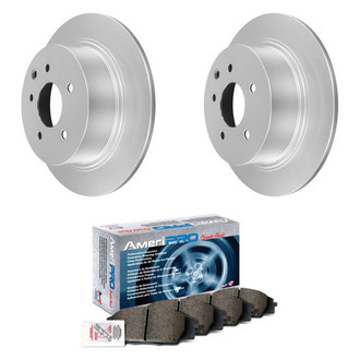 AmeriBRAKES® - AmeriPRO™ Plain Rear Brake Kit with Ceramic Pads