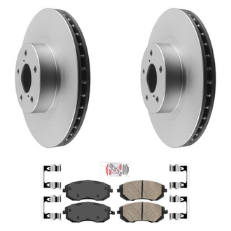 AmeriBRAKES® - AmeriPRO™ Plain Front Brake Kit with Ceramic Pads