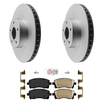 AmeriBRAKES® - AmeriPRO™ Plain Front Brake Kit with Ceramic Pads