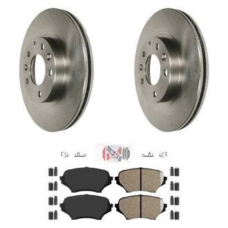 AmeriBRAKES® - AmeriPRO™ Plain Front Brake Kit with Ceramic Pads