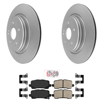 AmeriBRAKES® - AmeriPRO™ Plain Rear Brake Kit with Ceramic Pads