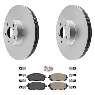 AmeriBRAKES® - AmeriPRO™ Plain Front Brake Kit with Ceramic Pads