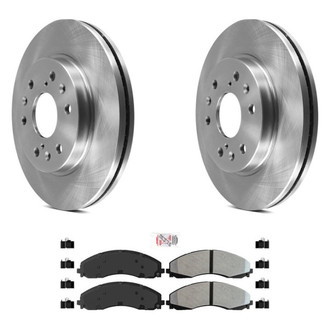 AmeriBRAKES® - AmeriPRO™ Plain Rear Brake Kit with Semi-Metallic Pads