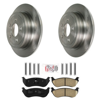 AmeriBRAKES® - AmeriPRO™ Plain Rear Brake Kit with Ceramic Pads