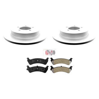 AmeriBRAKES® - AmeriPRO™ Plain Rear Brake Kit with Semi-Metallic Pads