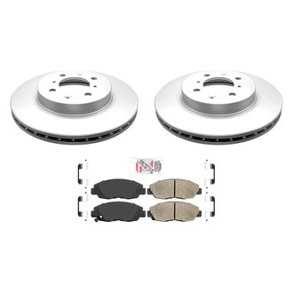 AmeriBRAKES® BNDL-10510-31039189 - AmeriPRO™ Plain Front Brake Kit with Ceramic Pads