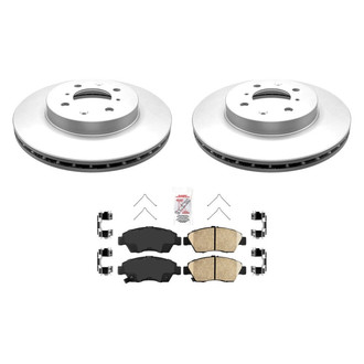 AmeriBRAKES® - AmeriPRO™ Plain Front Brake Kit with Ceramic Pads