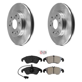 AmeriBRAKES® - AmeriPRO™ Plain Front Brake Kit with Semi-Metallic Pads
