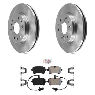 AmeriBRAKES® - AmeriPRO™ Plain Rear Brake Kit with Semi-Metallic Pads