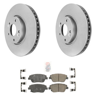 AmeriBRAKES® - AmeriPRO™ Plain Front Brake Kit with Ceramic Pads