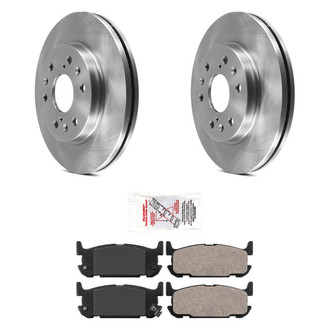 AmeriBRAKES® - AmeriPRO™ Plain Rear Brake Kit with Semi-Metallic Pads