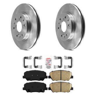 AmeriBRAKES® - AmeriPRO™ Plain Front Brake Kit with Ceramic Pads