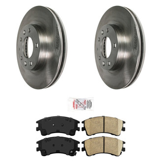 AmeriBRAKES® - AmeriPRO™ Plain Front Brake Kit with Ceramic Pads