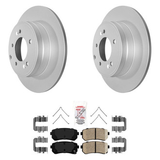 AmeriBRAKES® - AmeriPRO™ Plain Rear Brake Kit with Ceramic Pads