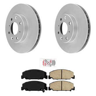 AmeriBRAKES® - AmeriPRO™ Plain Front Brake Kit with Ceramic Pads