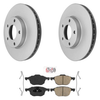 AmeriBRAKES® - AmeriPRO™ Plain Front Brake Kit with Ceramic Pads