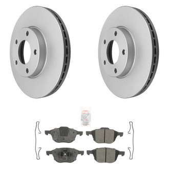 AmeriBRAKES® - AmeriPRO™ Plain Front Brake Kit with Semi-Metallic Pads