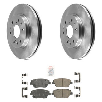 AmeriBRAKES® - AmeriPRO™ Plain Front Brake Kit with Ceramic Pads