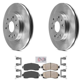 AmeriBRAKES® - AmeriPRO™ Plain Front Brake Kit with Ceramic Pads