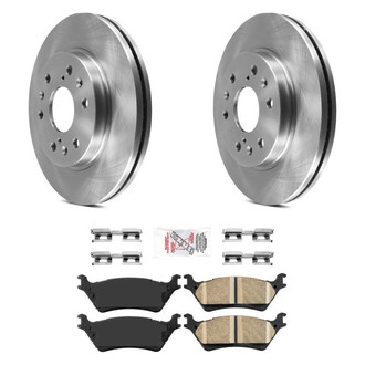 AmeriBRAKES® - AmeriPRO™ Plain Rear Brake Kit with Ceramic Pads