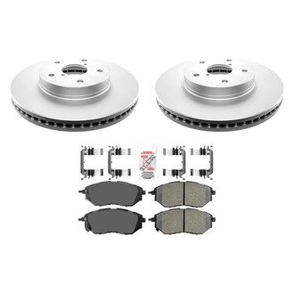AmeriBRAKES® - AmeriPRO™ Plain Front Brake Kit with Semi-Metallic Pads