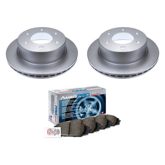 AmeriBRAKES® - AmeriPRO™ Plain Rear Brake Kit with Ceramic Pads