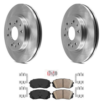 AmeriBRAKES® - AmeriPRO™ Plain Front Brake Kit with Ceramic Pads