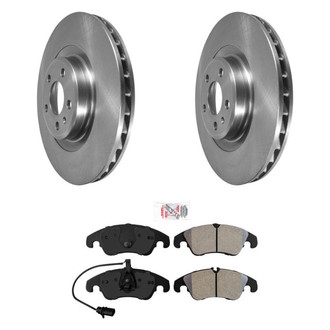 AmeriBRAKES® - AmeriPRO™ Plain Front Brake Kit with Semi-Metallic Pads