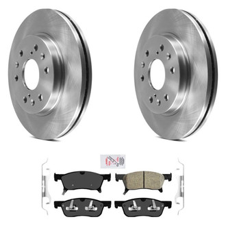 AmeriBRAKES® - AmeriPRO™ Plain Front Brake Kit with Ceramic Pads
