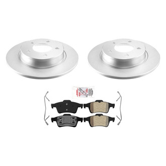 AmeriBRAKES® - AmeriPRO™ Plain Rear Brake Kit with Semi-Metallic Pads