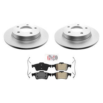 AmeriBRAKES® - AmeriPRO™ Plain Rear Brake Kit with Semi-Metallic Pads