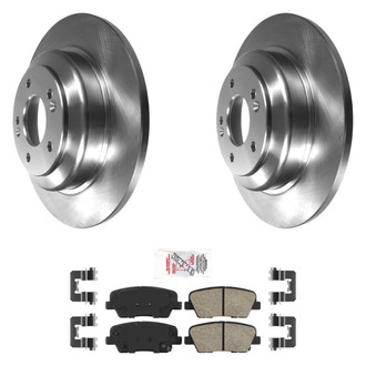 AmeriBRAKES® - AmeriPRO™ Plain Rear Brake Kit with Ceramic Pads